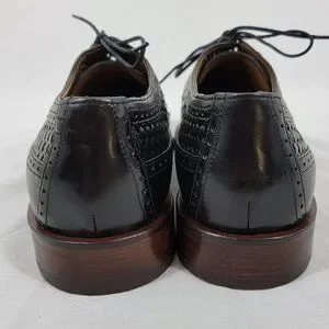 Johnston & Murphy Boydstun Wingtip Italian Leather Shoes Black 15 2621 Men\'s 8M Men main image 4